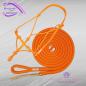 Preview: Knotenhalfter Set - 4/Knotenhalfter und 4,20 m Lead-Rope, Fb. Orange