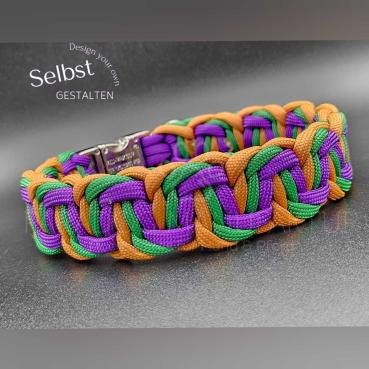 Hundehalsband "Belly - 3-farbig" - *Evtl. abgebildetes Zubehör, Deko oder Accessoires sind nicht im Lieferumfang enthalten.