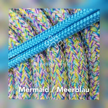 *Sonderedition* Knotenhalfter Set - "4/Kn Signal - Knotenhalfter mit 4 Knoten" & 4,20 m Lead-Rope - Mermaid/Meerblau