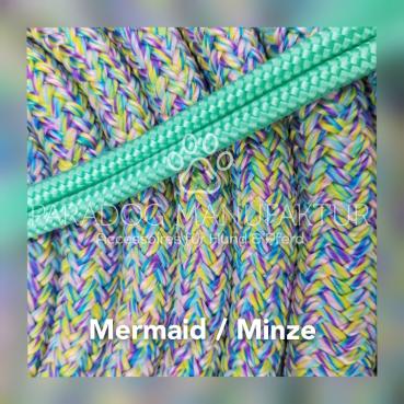 *Sonderedition* Knotenhalfter Set - "4/Kn Signal - Knotenhalfter mit 4 Knoten" & 4,20 m Lead-Rope - Mermaid/Minze