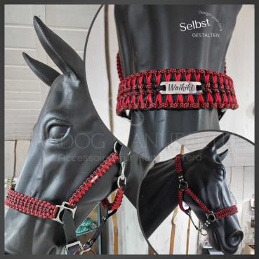 Schmuckhalfter "Kiki" - Farben: Imperial Red Diamond / Imp. Red / Schwarz