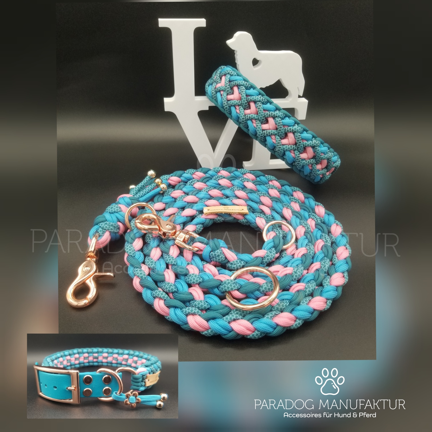 Paradog Manufaktur - Halsband/Leinen - Set "Marlies"