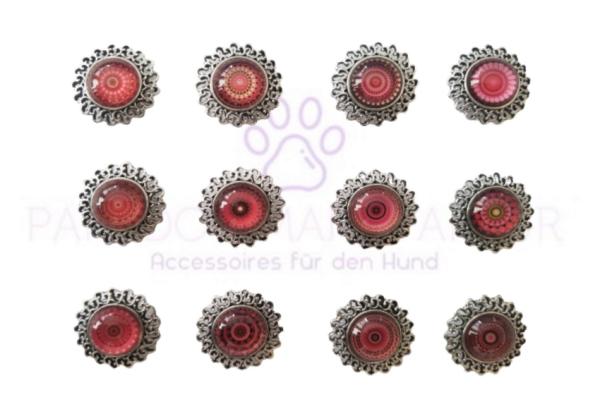 ​Mandala (Schieber) - Stein Rot 14mm