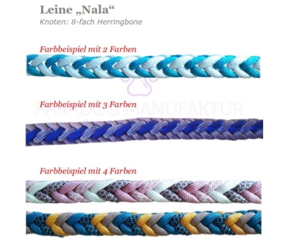 Farbbeispiele - Leine „Nala" 3-fach verstellbar (Herringbone)