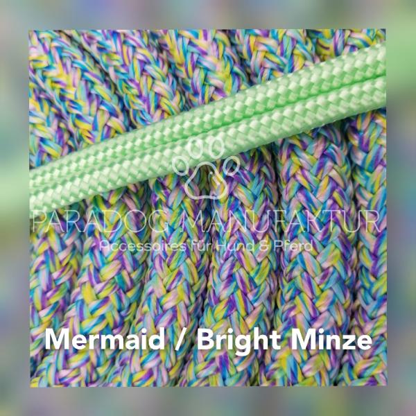 *Sonderedition* Knotenhalfter Set - "4/Kn Signal - Knotenhalfter mit 4 Knoten" & 4,20 m Lead-Rope - Mermaid/Bright Minze