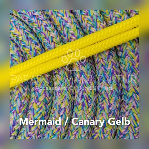 *Sonderedition* Knotenhalfter Set - "4/Kn Signal - Knotenhalfter mit 4 Knoten" & 4,20 m Lead-Rope - Mermaid/Canary Gelb