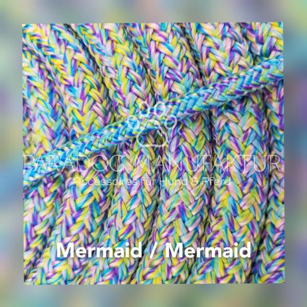 *Sonderedition* Knotenhalfter Set - "4/Kn Signal - Knotenhalfter mit 4 Knoten" & 4,20 m Lead-Rope - Mermaid/Mermaid
