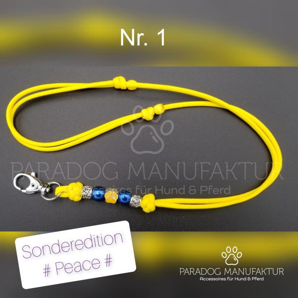 UKR Sonderedition - Schlüsselband /Pfeifenband "Peace" Yellow