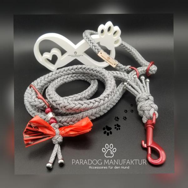Retrieverleine Louie - mit Stegring & verstellbarer Handschlaufe Retrieverleine Louie - mit Stegring & verstellbarer Handschlaufe