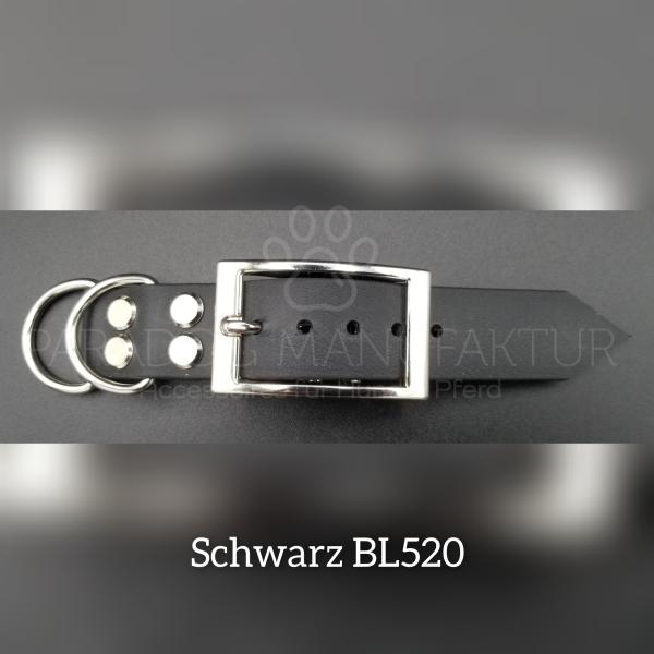Halsband Adapter 25mm - Original BioThane® - Schwarz BL520