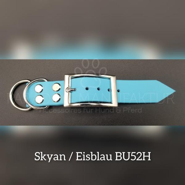 Halsband Adapter 19mm - Original BioThane® - Skyan / Eisblau BU52H