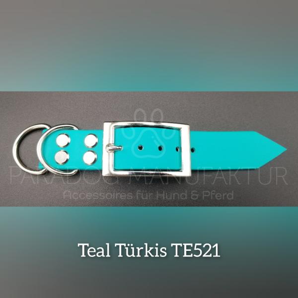 Halsband Adapter 25mm - Original BioThane® - Teal Türkis TE521