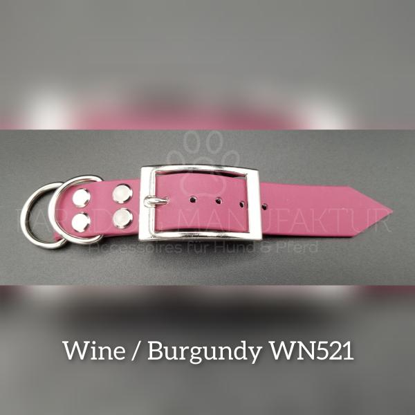 Halsband Adapter 25mm - Original BioThane® - Wine / Burgundy WN521